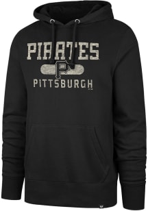 47 Pittsburgh Pirates Mens Black Headline Long Sleeve Hoodie