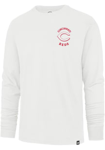 47 Cincinnati Reds White Franklin Long Sleeve Fashion T Shirt