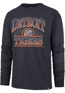 47 Detroit Tigers Navy Blue Franklin Long Sleeve Fashion T Shirt