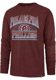 47 Philadelphia Phillies Maroon Franklin Long Sleeve Fashion T Shirt