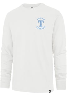 47 Texas Rangers White Franklin Long Sleeve Fashion T Shirt