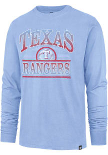 47 Texas Rangers Light Blue Franklin Long Sleeve Fashion T Shirt
