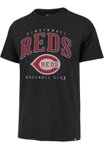 47 Cincinnati Reds Black Franklin Short Sleeve Fashion T Shirt