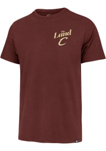 47 Cleveland Cavaliers Maroon Franklin Short Sleeve Fashion T Shirt