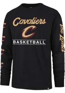 47 Cleveland Cavaliers Black Franklin Long Sleeve Fashion T Shirt