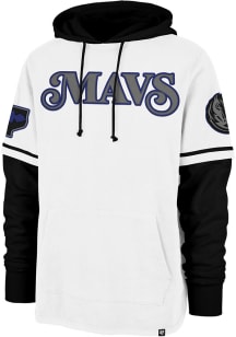 47 Dallas Mavericks Mens White Trifecta Shortstop Fashion Hood