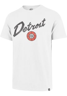 47 Detroit Pistons White Scrum Short Sleeve Fashion T Shirt