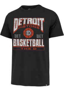 47 Detroit Pistons Black Franklin Short Sleeve Fashion T Shirt