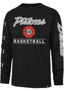 47 Detroit Pistons Black Franklin Long Sleeve Fashion T Shirt