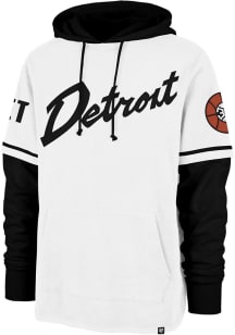 47 Detroit Pistons Mens White Trifecta Shortstop Fashion Hood
