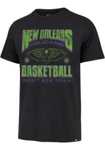 47 New Orleans Pelicans Black Franklin Short Sleeve Fashion T Shirt