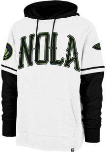 47 New Orleans Pelicans Mens White Trifecta Shortstop Fashion Hood