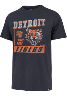 47 Detroit Tigers Navy Blue Franklin Short Sleeve Fashion T Shirt