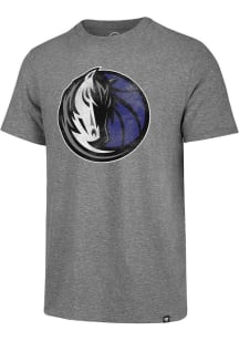 47 Dallas Mavericks Grey Logo Match Short Sleeve Fashion T Shirt