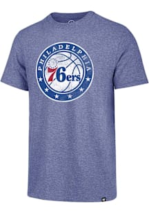 47 Philadelphia 76ers Blue Match Short Sleeve Fashion T Shirt