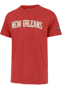 47 New Orleans Pelicans Red FRANKLIN FIELDHOUSE Short Sleeve Fashion T Shirt