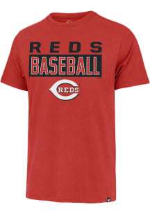 47 Cincinnati Reds Red Framework Franklin Short Sleeve Fashion T Shirt