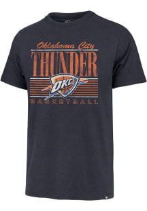 47 Oklahoma City Thunder Navy Blue Remix Franklin Short Sleeve Fashion T Shirt