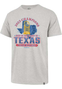 47 Texas Rangers Grey 2023 World Series Champions Playoff Franklin Short Sleeve Fashion T Shirt