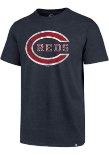 47 Cincinnati Reds Navy Blue THROWBACK CLUB T MENS Short Sleeve T Shirt