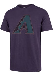 47 Arizona Diamondbacks Purple Grit Vintage Scrum Short Sleeve Fashion T Shirt