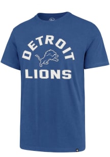 47 Detroit Lions Blue PRO ARCH SUPER RIVAL TEE MEN Short Sleeve T Shirt