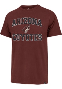 47 Arizona Coyotes Red UNION ARCH FRANKLIN TEE MEN Short Sleeve Fashion T Shirt