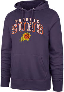 47 Phoenix Suns Mens Purple Double Decker Headline Long Sleeve Hoodie