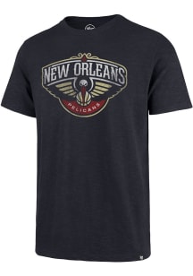 47 New Orleans Pelicans Navy Blue Grit Scrum Short Sleeve Fashion T Shirt