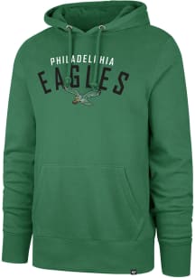 47 Philadelphia Eagles Mens Kelly Green Outrush Long Sleeve Hoodie
