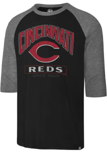 47 Cincinnati Reds Red Franklin Raglan Long Sleeve Fashion T Shirt
