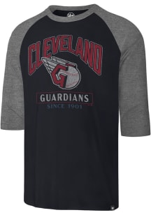 47 Cleveland Guardians Navy Blue Franklin Raglan Long Sleeve Fashion T Shirt