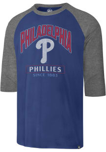 47 Philadelphia Phillies Red Franklin Raglan Long Sleeve Fashion T Shirt