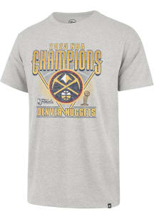 47 Denver Nuggets Grey 2023 NBA Finals Champions Franklin Short Sleeve Fashion T Shirt
