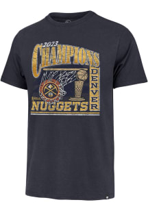 47 Denver Nuggets Navy Blue 2023 NBA Finals Champions Franklin Short Sleeve Fashion T Shirt