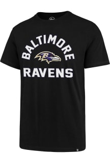 47 Baltimore Ravens Black Arch Super Rival Short Sleeve T Shirt