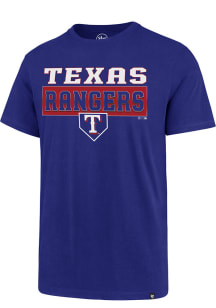 47 Texas Rangers Blue Silver Lining Super Rival Short Sleeve T Shirt