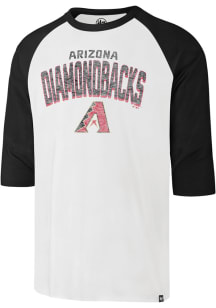 47 Arizona Diamondbacks White Crescent Franklin Raglan Long Sleeve Fashion T Shirt