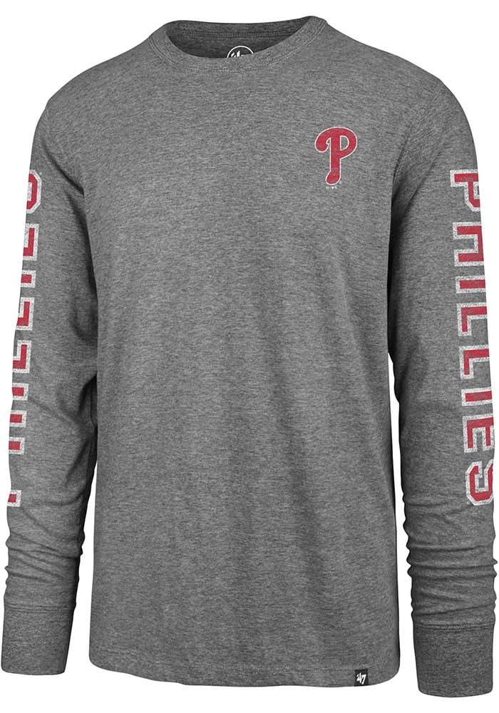 47 Phillies Triple Threat Franklin Long Sleeve Fashion T Shirt