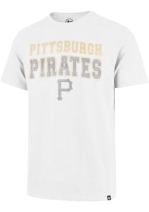47 Pittsburgh Pirates White Stadium Wave Scrum Short Sleeve Fashion T Shirt