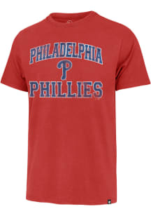 47 Philadelphia Phillies Red Union Arch Franklin Short Sleeve Fashion T Shirt