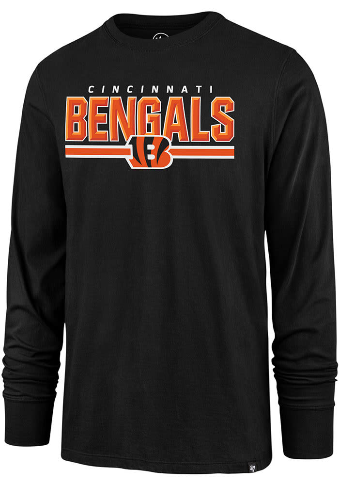 47 Cincinnati Bengals SUPER RIVAL Long Sleeve T Shirt BLACK