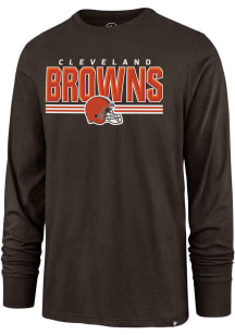 47 Cleveland Browns Brown SUPER RIVAL Long Sleeve T Shirt