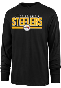 47 Pittsburgh Steelers Black EDGE BLITZ Long Sleeve T Shirt