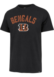47 Cincinnati Bengals Black ALL ARCH FRANKLIN Short Sleeve Fashion T Shirt