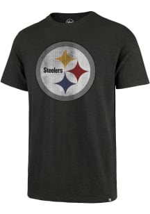 47 Pittsburgh Steelers Black SCRUM Short Sleeve Fashion T Shirt