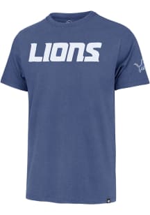 47 Detroit Lions Blue FRANKLIN FIELDHOUSE Short Sleeve Fashion T Shirt