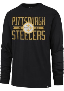 47 Pittsburgh Steelers Black WIDE OUT FRANKLIN Long Sleeve Fashion T Shirt