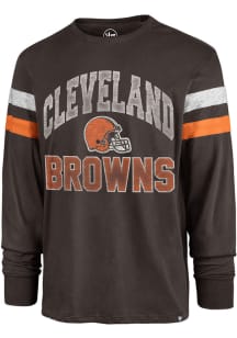 47 Cleveland Browns Brown IRVING Long Sleeve Fashion T Shirt