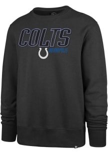 47 Indianapolis Colts Mens Charcoal LOCKED IN HEADLINE Long Sleeve Crew Sweatshirt